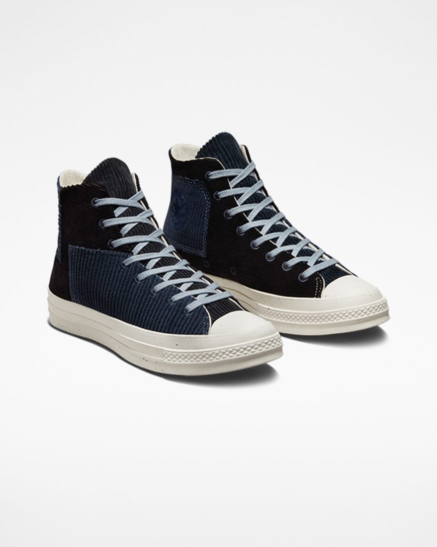 Dámské Boty Vysoké Converse Chuck 70 Beyond Retro Černé Tmavě Blankyt | CZ YZAE31